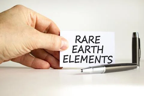 Rare earth elements symbol. Concept words Rare earth elements on beautiful .. Stock Photos
