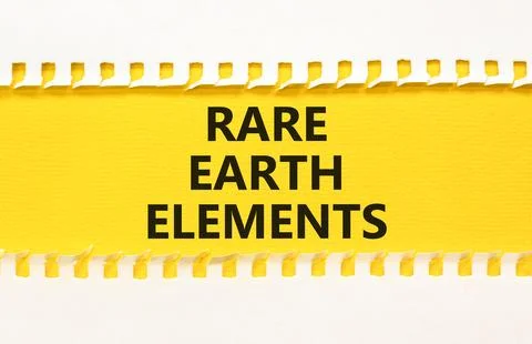 Rare earth elements symbol. Concept words Rare earth elements on beautiful .. Stock Photos