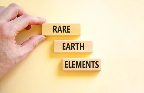Rare earth elements symbol. Concept words Rare earth elements on beautiful .. Stock Photos