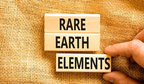 Rare earth elements symbol. Concept words Rare earth elements on beautiful .. Stock Photos