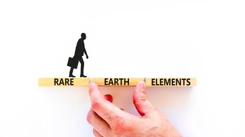 Rare earth elements symbol. Concept words Rare earth elements on beautiful .. Stock Photos