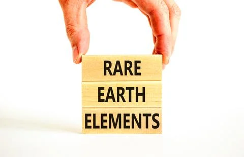 Rare earth elements symbol. Concept words Rare earth elements on beautiful .. Stock Photos