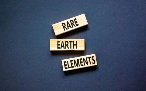 Rare earth elements symbol. Concept words Rare earth elements on beautiful .. Stock Photos