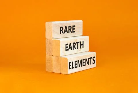 Rare earth elements symbol. Concept words Rare earth elements on beautiful .. Stock Photos