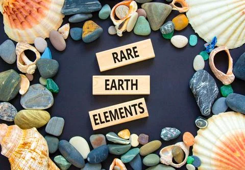 Rare earth elements symbol. Concept words Rare earth elements on beautiful .. Stock Photos
