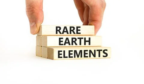 Rare earth elements symbol. Concept words Rare earth elements on beautiful .. Stock Photos