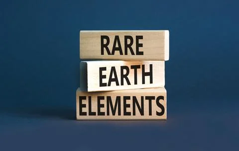 Rare earth elements symbol. Concept words Rare earth elements on beautiful .. Stock Photos