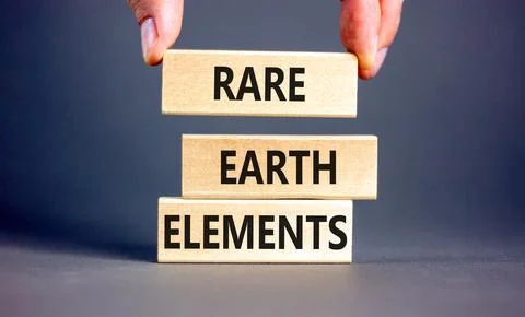 Rare earth elements symbol. Concept words Rare earth elements on beautiful .. Stock Photos