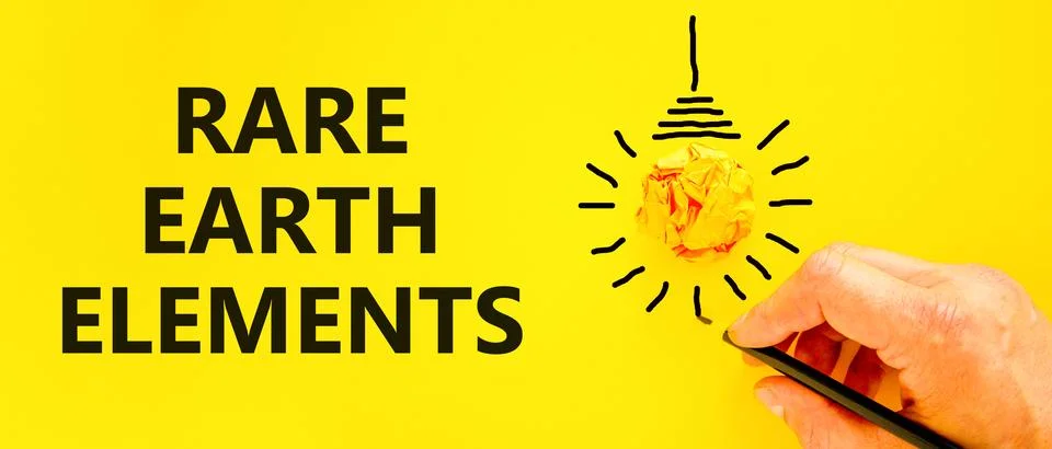 Rare earth elements symbol. Concept words Rare earth elements on beautiful .. Stock Photos