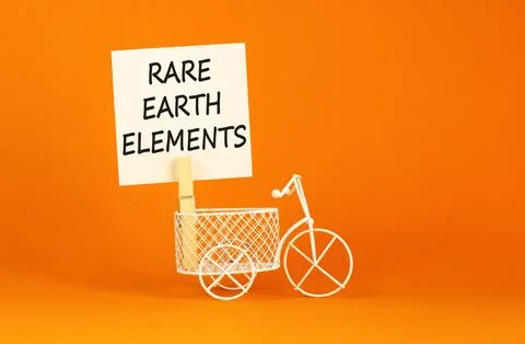 Rare earth elements symbol. Concept words Rare earth elements on beautiful .. Stock Photos