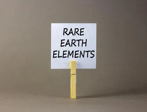 Rare earth elements symbol. Concept words Rare earth elements on beautiful .. Stock Photos