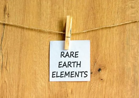 Rare earth elements symbol. Concept words Rare earth elements on beautiful .. Stock Photos