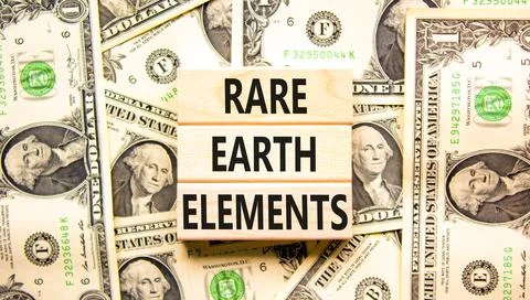 Rare earth elements symbol. Concept words Rare earth elements on beautiful .. Stock Photos