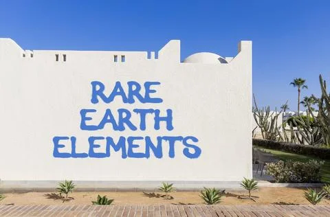 Rare earth elements symbol. Concept words Rare earth elements on beautiful .. Stock Photos