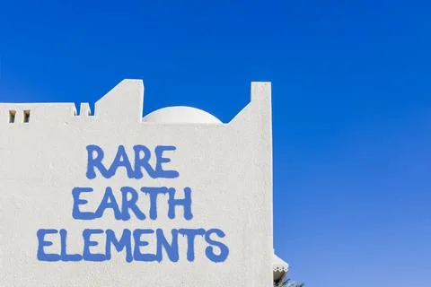Rare earth elements symbol. Concept words Rare earth elements on beautiful .. Stock Photos
