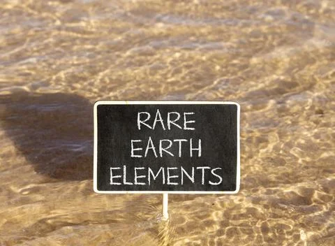 Rare earth elements symbol. Concept words Rare earth elements on beautiful .. Stock Photos