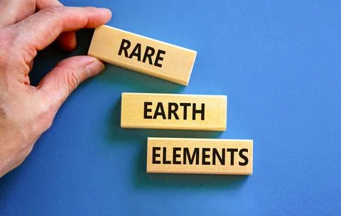 Rare earth elements symbol. Concept words Rare earth elements on beautiful .. Stock Photos
