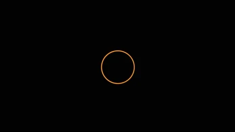 The rare hybrid annular solar eclipse totality popularly called the ring of fire Stock Footage 132741861