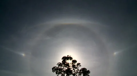 Rare Ice Crystal Cloud Optical Effe cts Extravaganza Stock Footage 54715251