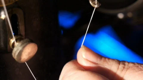 Rare sewing machine. Sequence 6 Stock Footage 619885