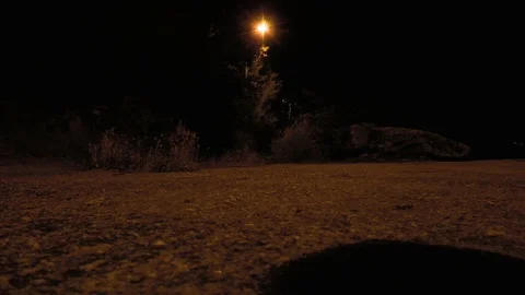 RARE SHADOW NIGHT PATH Stock Footage 93050716