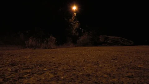 RARE SHADOW NIGHT PATH Stock Footage 93050728