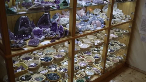 Rare stones in the store Stock Footage 289476010