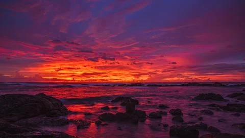 Rare sunset Foto stock