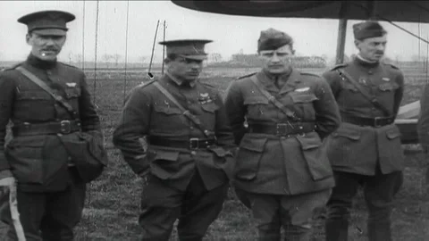 Rare WWI 94th  Squadron Eddie Rickenbacker Pan WWI Aces 動画素材 73120553