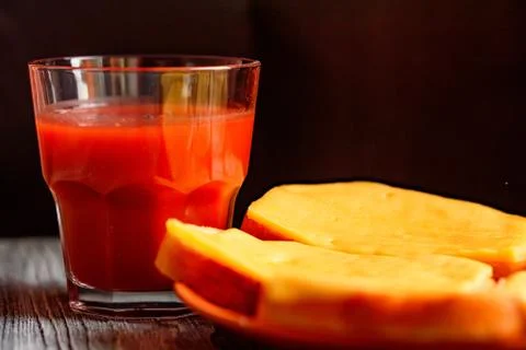 Rarebit or toasted bread with melted cheese Stock Photos