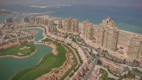RAS Al KHAIMAH, UAE - Luxury 5 stars DoubleTree by Hilton Hotel Resort Video stock 106967112