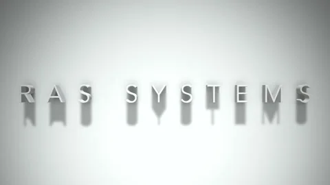ras systems 3D title animation with shad... | Stock Video | Pond5