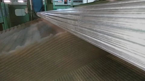 Ras1stretching machine makes textile canvas Video stock 122212349