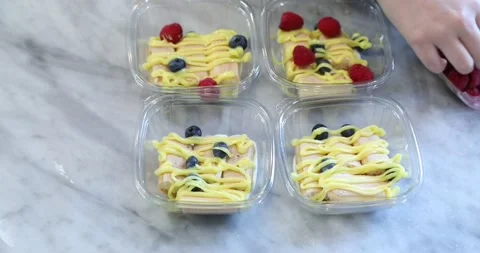 Rasberries on Desert Stock Footage 133816669