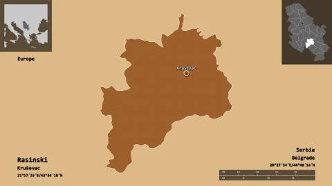 Rasinski, district of Serbia. Previews. Pattern Stock Illustration