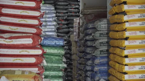 Rasion shops open after lockdown rules changes in India Stock Footage 130419307