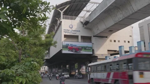 Rasoolpura metro train station in hydera... | Stock Video | Pond5