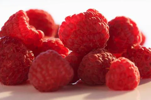 Raspberries (close-up) Stock Photos