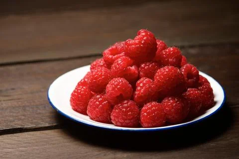 Raspberries close up Fotos de archivo