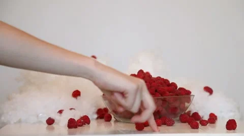 Raspberries Stock Footage 11692829