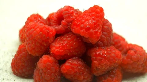 Raspberries Stock Footage 94629826