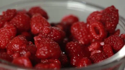 Raspberries Stock Footage 153547584
