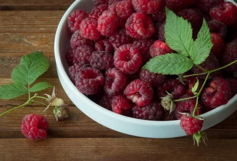 Raspberries Stock Photos
