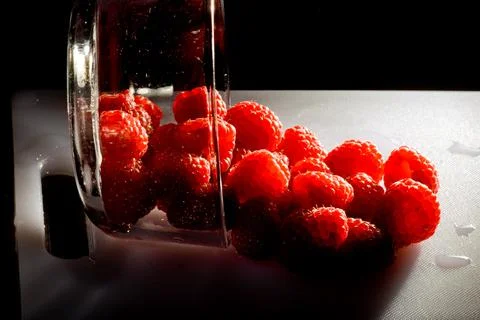 Raspberries Stock Photos