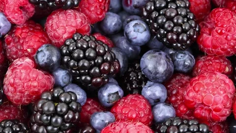 Raspberries Rotates Video stock 209156141
