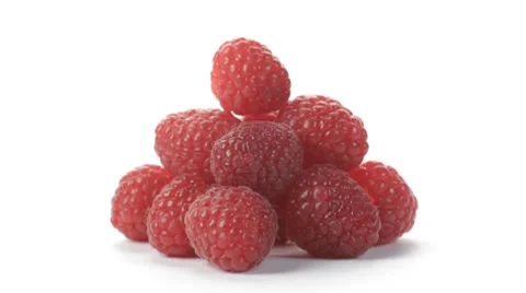 Raspberries rotating Video stock 7751441
