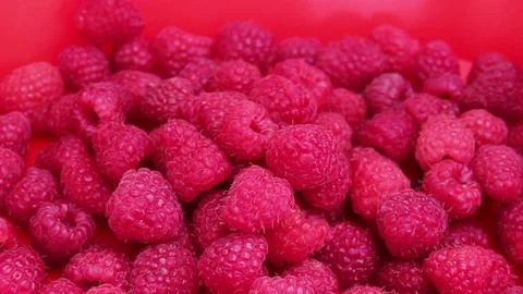 Raspberries Rotation Stock Footage 99221955