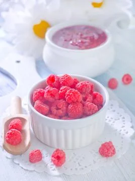 Raspberry and jam Stock Photos