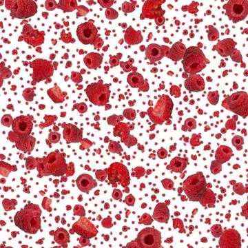 Raspberry background (on white) Stock Illustration