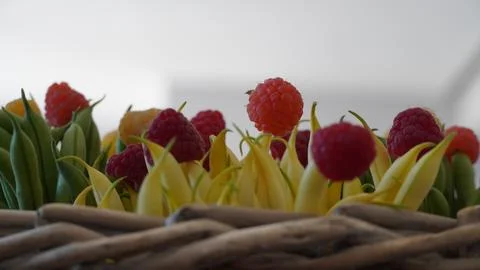 Raspberry beans Foto stock